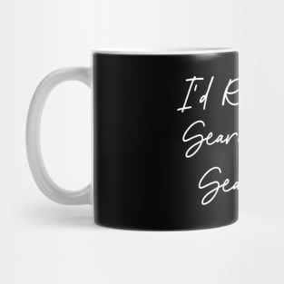 I'd Rather Be Searching For Sea Glass seaglass beach glass Mug